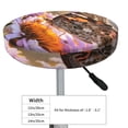 thumbnail image 4 of Goofa butterfly Printed Stool Covers Round, Waterproof Round Bar Stool Covers Anti-Slip Round Bar Stool Seat Cover with Elastic Bands Durable -12 inch, 4 of 7