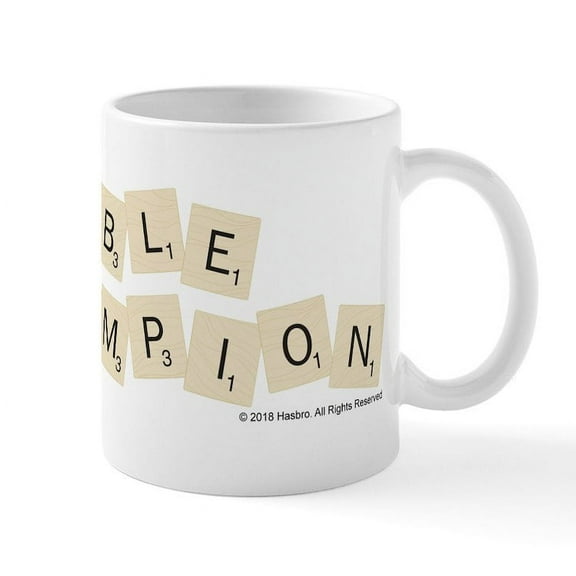 CafePress - Scrabble Champion - 11 oz Ceramic Mug - Novelty Coffee Tea Cup