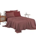 thumbnail image 1 of Juego De Sábana Hotelera Matrimonial MELOCOTTON HOGAR Microfibra Premium incluye 4 Fundas De almohada Mod-C1, 1 of 5