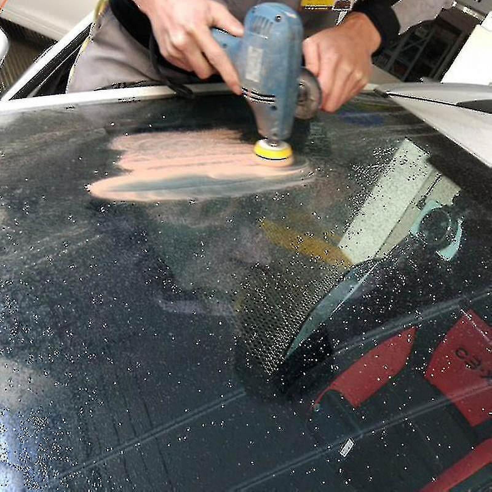 Kit De Polissage Pour Rayures Sur Verre – Poudre Réparatrice Pour Pare-brise De Voiture – Enlève Film D'huile, Saleté Et Petites Rayures