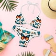thumbnail image 6 of Flower Butterfly Stylish Swim Suits Bikini Set: Detachable Sponge, Adjustable Strap, Two-Pack - Ideal for Beach and Pool %{scenes, 6 of 6
