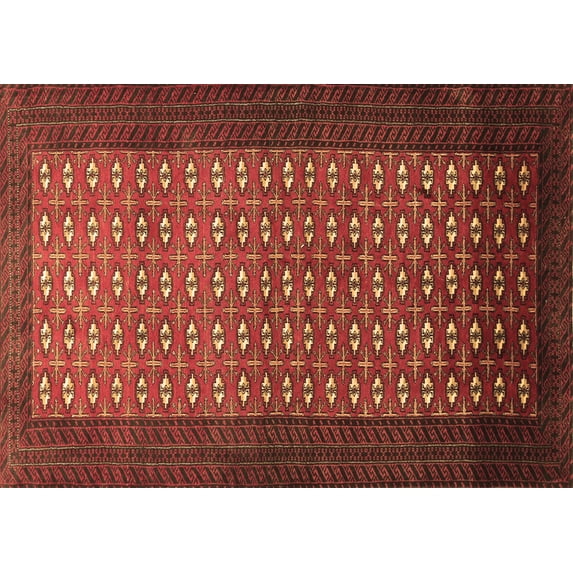 Ahgly Company Indoor Rectangle Southwestern Brown Country Area Rugs, 6' x 9'
