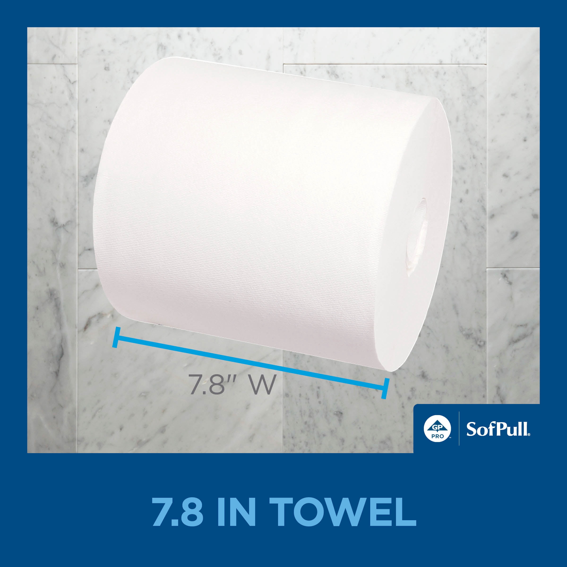 SofPull® Large High-Capacity Premium Paper Towel by GP PRO (Georgia-Pacific), White, 4 Rolls Per Case