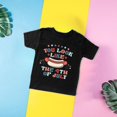 thumbnail image 4 of Zhuashum Girl Summer Tops 3-4 Years 4Th Of July Short Sleeve Round Neck Kid And Teenager T Shirt Independence Day Children 3 To 13 Years Graphic Prints Adorable Playsuit Black, 4 of 4