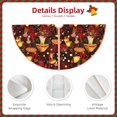thumbnail image 3 of KLL Christmas Tree Skirt,Party Decorations Farmhouse for Christmas Decorations Holiday Party 48" -Warm Plants and Mushrooms, 3 of 6