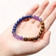 thumbnail image 5 of amatista lazuli ojo de tigre pulsera de piedra natural inspirador de cuentas hechas a mano buena suerte joyería ansiedad calmante pulsera elástica para las mujeres los hombres, 5 of 7