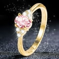 thumbnail image 3 of CILENON Thumb Rings for Women Gold Plated Rings Love Ring Stackable Rings for Women Rings for Women And Men Ring Set for Women Anillos Para Mujer Wedding Ring(Gold,6), 3 of 6