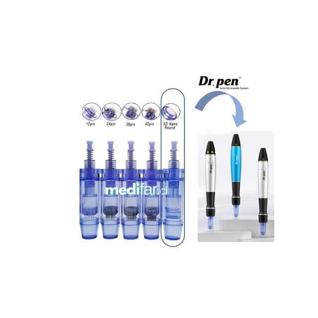 Cartucho para Dermapen Dr Pen A1 Nano Round, paquete de 10