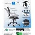thumbnail image 4 of Pemberly Row Modern / Contemporary Mesh Task Office Chair in Black, 4 of 9