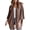 Coffee, variant on Women's Kimono Open Front Waffle Knit Cardigans Solid Sweater Batwing Sleeve Shawl Collared Soft Slouchy Cloak