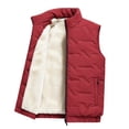 thumbnail image 2 of YUANxueke Boys Puffer Vest Zip Up Stand Collar Casual Fleece Lined Quilted Sleeveless Jackets with Pockets for 7-16 Years, 2 of 8