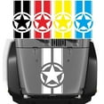 thumbnail image 5 of Blue Car Hood Racing Sticker Stripe Decal for Jeep Wrangler TJ LJ JK (45*110CM), 5 of 5