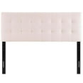 thumbnail image 3 of Pemberly Row Biscuit Tufted Full Performance Velvet Headboard in Pink, 3 of 7