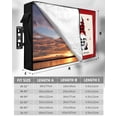 thumbnail image 7 of Outdoor TV Cover 60 to 65 Inch Weatherproof, Valentines Day Gnomes Waterproof TV Screen Protector for Outside Decor with Zipper and Pocket 58"L x 37"H , Buffalo Plaid Love Hearts Rustic Farmhouse, 7 of 7