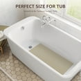 thumbnail image 6 of OTHWAY Extra Large Non-Slip Bath Mat with Strong Suction Cups, 28" x 17" Soft Rubber Shower Mat for Bathroom Floor, Durable & Skin-Friendly Bath Rug(Brown), 6 of 9
