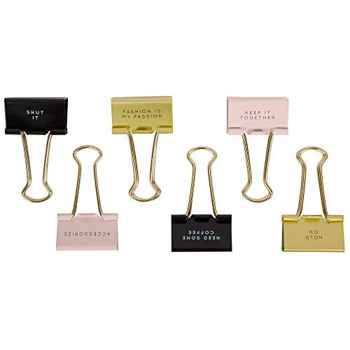 designer binder clips