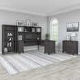 thumbnail image 5 of Somerset 72W L Shaped Desk Set with Storage in Storm Gray - Engineered Wood, 5 of 5