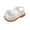 a7-White, variant on Girls Soft Open Toe Sandals Princess Flat Shoes Summer Sandals(Toddler/Little Kid) Size 7,White