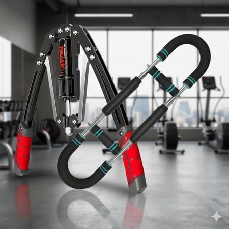 Hydraulic Twister Arm Trainer Chest Workout Duo Set – Adjustable Resistance 22/60 - 440 lbs, Home Gym Full Upper-Body Workout Strength Training – Portable Arm, Chest & Shoulder Workout at Home Gym