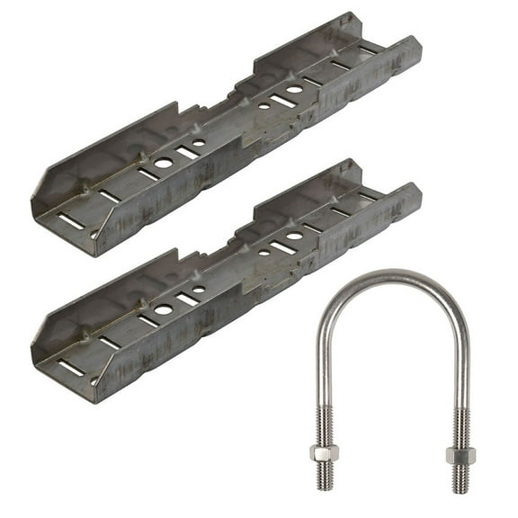 NavePoint Pole Mount Kit, For 14x10x06 Enclosure, Fits 3-4 Inch Poles