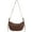 Brown, variant on Spencer Leather Hobo Bag for Women Retro Sling Crescent Bag Crossbody Shoulder Bag Casual Handbag Trendy Tote Purse, Black