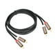 thumbnail image 1 of Cable de audio de 2 RCA macho a 2 RCA macho, estable, compacto, multiusos, resistente, cable auxiliar para altavoces y mezcladores domésticos. 200 centímetros, 1 of 10