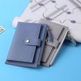 thumbnail image 3 of style4 Hombres Mujeres moda Color sólido tarjeta de crédito Tarjeta de Identificación tarjetero multiranura Casual Pu cuero Mini monedero cartera bolsillo, 3 of 5