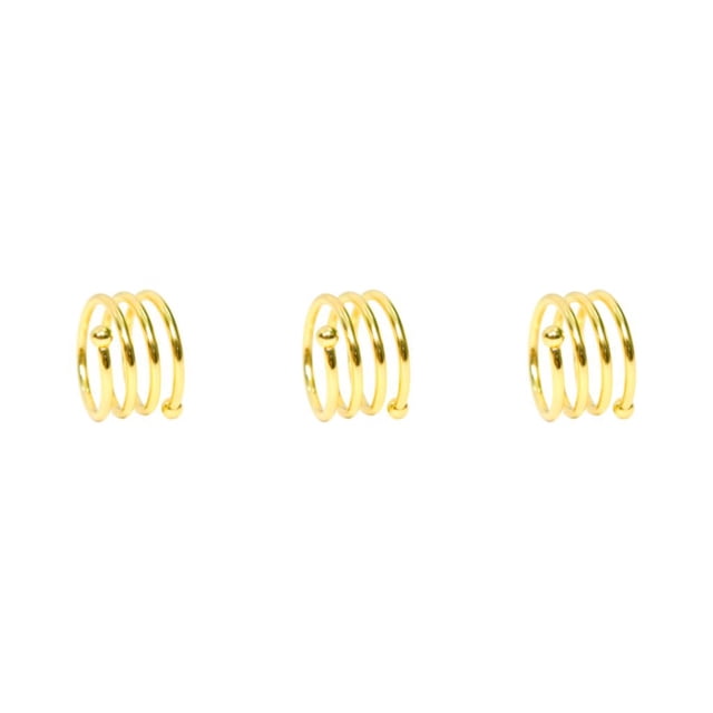 Anillo de servilleta de metal Yuarrent Dorado para decoración de Fiesta
