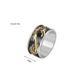 thumbnail image 2 of PAMTIER Men's Stainless Steel 10MM Vintage Chinese Style Animal Dragon Ring Gold Size 9, 2 of 5