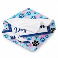 thumbnail image 2 of SPXUBZ Dog Paw Pattern Flannel Blanket Soft Plush Throw Blanket Cozy Warm Lightweight Blanket for Pet Lovers Sofa Bedroom 50"x40", 2 of 5