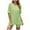 Green, variant on Jerdar Women Casual 2 Piece Short Sets Summer Leisure Suit Solid Color Round Neck Blouse Suit Sets Green M