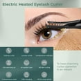 thumbnail image 3 of Heated Eyelash Curler, USB Rechargeable Electric Heating Eyelash Curler for Women, 3 Temperature Modes 2 in 1 Clip-Type Eyelash Curler with Built-in Comb Fast Heating & Long Lasting, 3 of 6