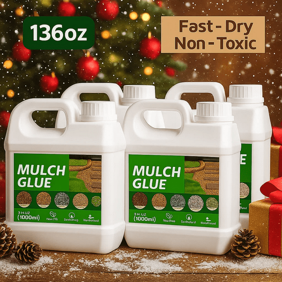 4000G Mulch Glue for Landscaping, Strong Mulch Gravel Glue, High concentration, Rock Glue, Mulch Glue for Garden, Mulch Glue Binder, Mulch Lock And Pea Gravel Stabilizer