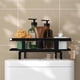 thumbnail image 1 of Estante de Almacenamiento para Baño Montado en Pared de Hierro, Organizador de Cesta Colgante para Lavabo, Estante Estable de Gran Capacidad, Color Blanco, 34x15.5x17cm, 1 of 6
