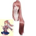 thumbnail image 1 of Perruque Game DDLC Doki Doki Literature Club Natsuki Monika Cosplay Sayori Perruques Yuri Cheveux Synthétiques Résistants à la Chaleur + Bonnet de Perruque, 1 of 1