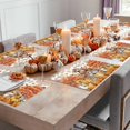 thumbnail image 3 of Fall Placemats Set of 4 Fox Bunny Gnome Place Mats Thanksgiving Placemat Pumpkin Maple Leaves Table Mats for Dining Kitchen Table Holiday Dinner Party Home Fall Decorations 13x19 Inch, 3 of 8