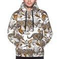thumbnail image 4 of Hoodies for Men - Gold Orchid floral leopard Long Sleeve Comfrt Men'S Fashion Hoodies & Sweatshirts, Sweatshirts for Men Hoodies Pullover Clothing Clothes with Pouch, 4 of 7
