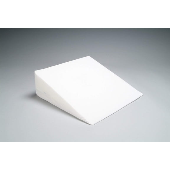 Hermell Products Foam Slant with White Polycotton Zippered Cover, 7.5-Inch