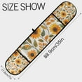 thumbnail image 3 of Yayeee Double Oven Mitt Kitchen Heat Resistant Baking 35" x7" Quilted Glove, Watercolor Sunflowers, 3 of 6
