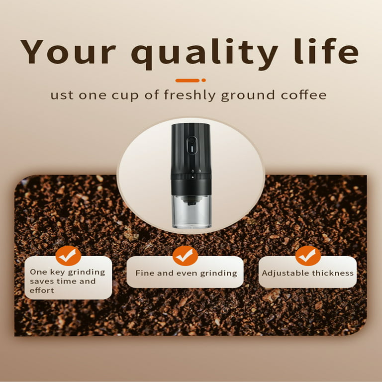 Jikolililili Cordless Coffee Grinder Electric, USB Rechargeable Spice  Grinder Electric with 304 Stainless Steel Blade and Removable Bowl,Coffee  Bean Grinder for Spices and Seeds 