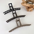 thumbnail image 3 of Alloy Hair Claw Clip Non-slip frosted grab clip for women and girlsLight coffee, 3 of 4