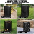 thumbnail image 5 of 2PCS Outdoor Folding Chair Cover Outdoor Chair Cover Dustproof Waterproof Oxford Cloth with Storage Bag for All Weather,27.95"x9.06"x43.31", 5 of 11