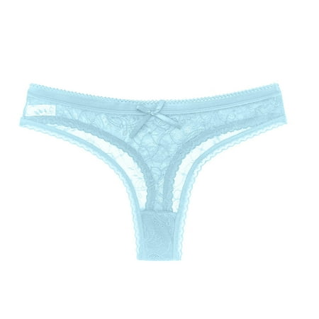 

Sehao Womens Thongs Womens Briefs Underwear String Soft Breathable Briefs Gift For Her Sky Blue One Size