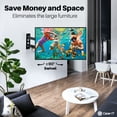 thumbnail image 4 of GearIT TV Wall Mount/Monitor (TVs 23 to 43 inch) Up to 66lbs - Full Motion Swivel, Tilt, Articulating Arm, Vesa 75 100 200, 4 of 8