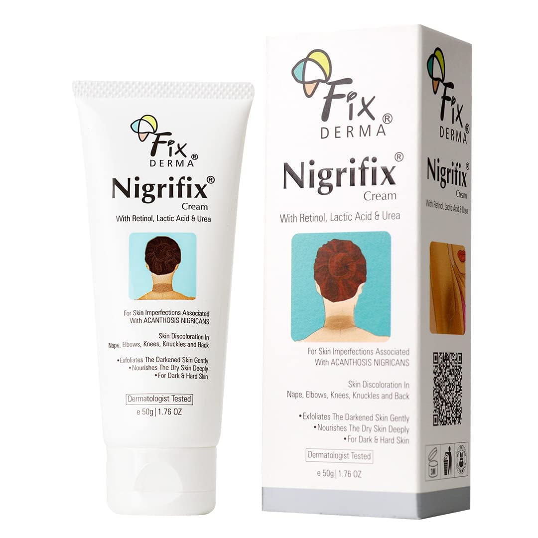 Fixderma Nigrifix Cream for Acanthosis Nigricans with Lactic Acid Dermatologist Tested Retinol