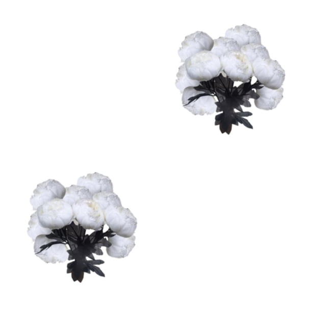 Yuarrent 10 flores artificiales de peonía: añade un toque de elegancia a tu hogar. Elegantes flores de peonía de seda artificial. Type11 NO11