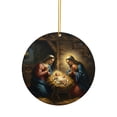 thumbnail image 1 of Adorno navideño redondo para el pesebre, adorno de la Virgen María, adorno para el árbol de Navidad, adornos navideños católicos, adornos cristianos del nacimiento de Jesús, calcetines navideños., 1 of 6