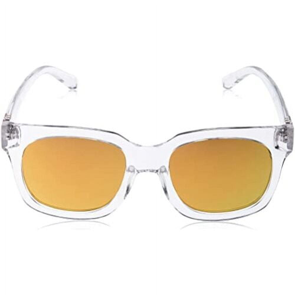 SPY SHANDY CRYSTAL Gray / Gold Mirror Sunglasses