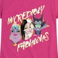 thumbnail image 3 of Disney Villains - Incredibly Fabulous - Toddler & Youth Girls Short Sleeve Graphic T-Shirt, 3 of 5