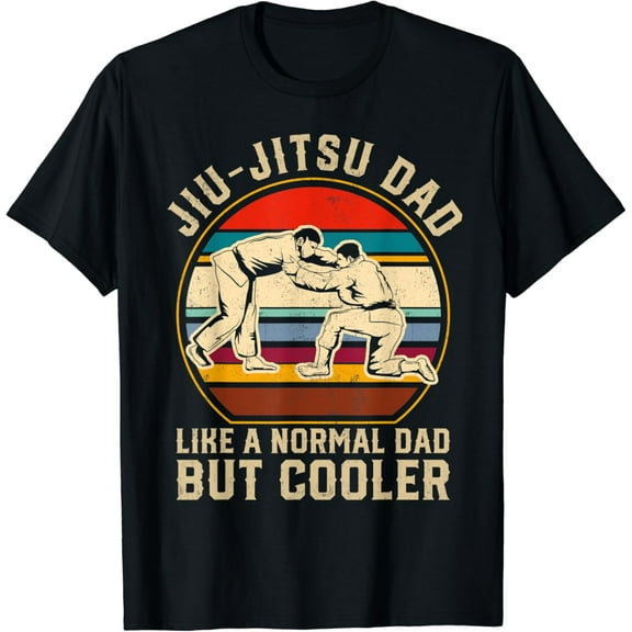 Retro Jiu-Jitsu Dad Men Brazilian Jui Jitsu Lover BJJ father T-Shirt mens t shirt，black，women，funny，misfits，men，journey